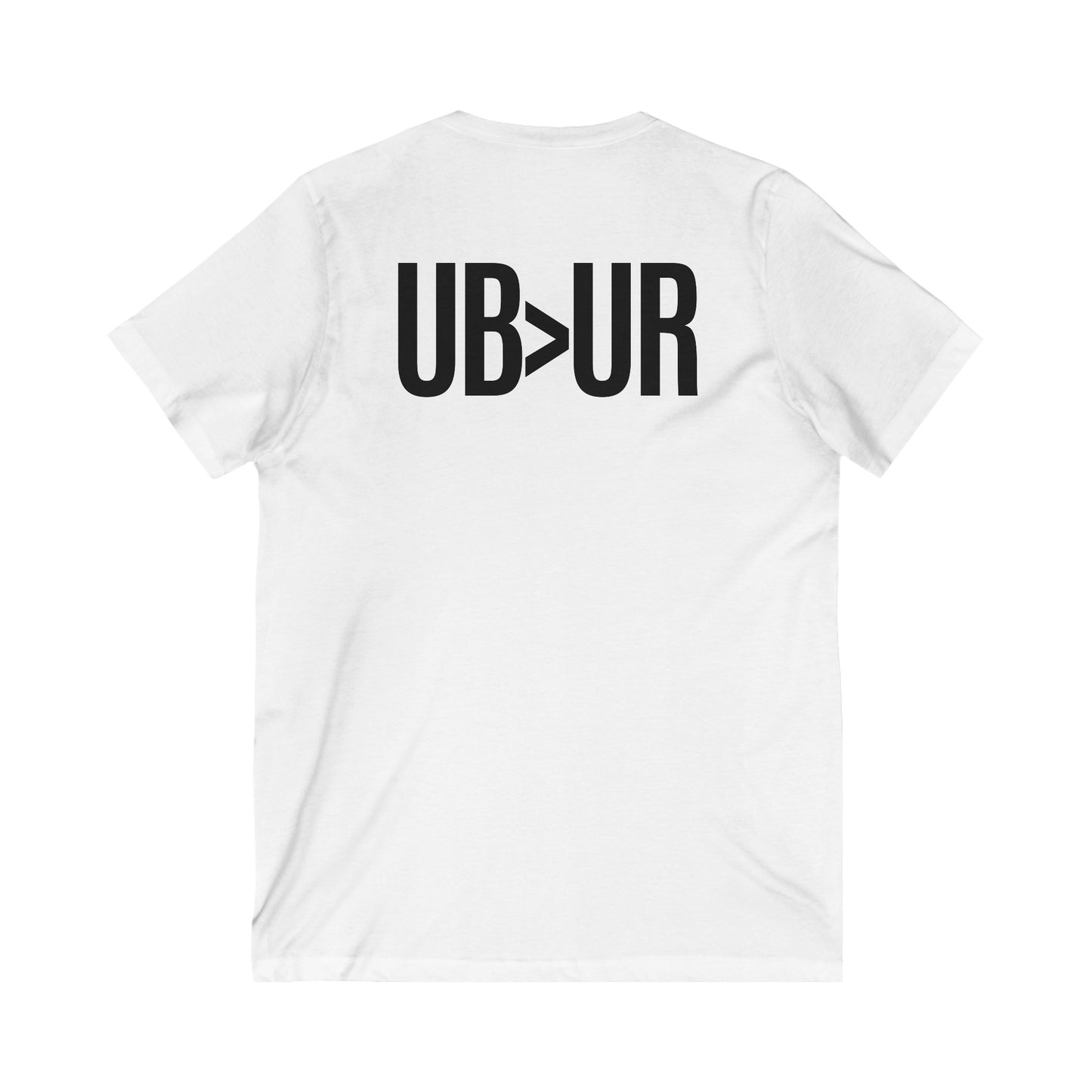 UB>UR- Unisex Jersey Short Sleeve V-Neck Tee