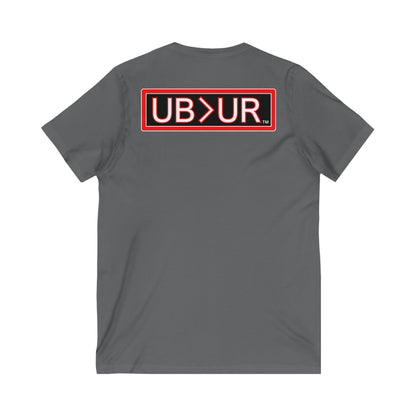 UB>UR- Unisex Jersey Short Sleeve V-Neck Tee