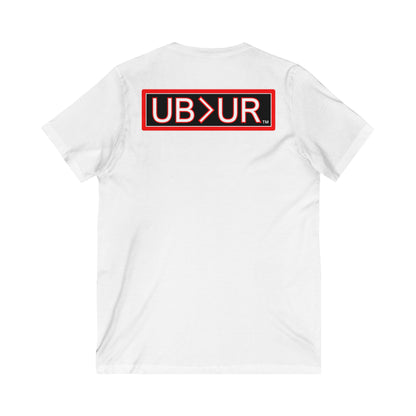 UB>UR- Unisex Jersey Short Sleeve V-Neck Tee