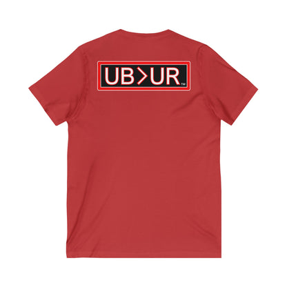 UB>UR- Unisex Jersey Short Sleeve V-Neck Tee