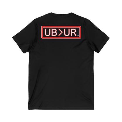 UB>UR- Unisex Jersey Short Sleeve V-Neck Tee