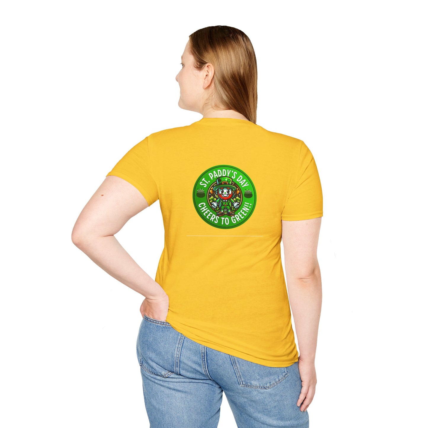 CHEERS TO GREEN-Unisex Softstyle T-Shirt