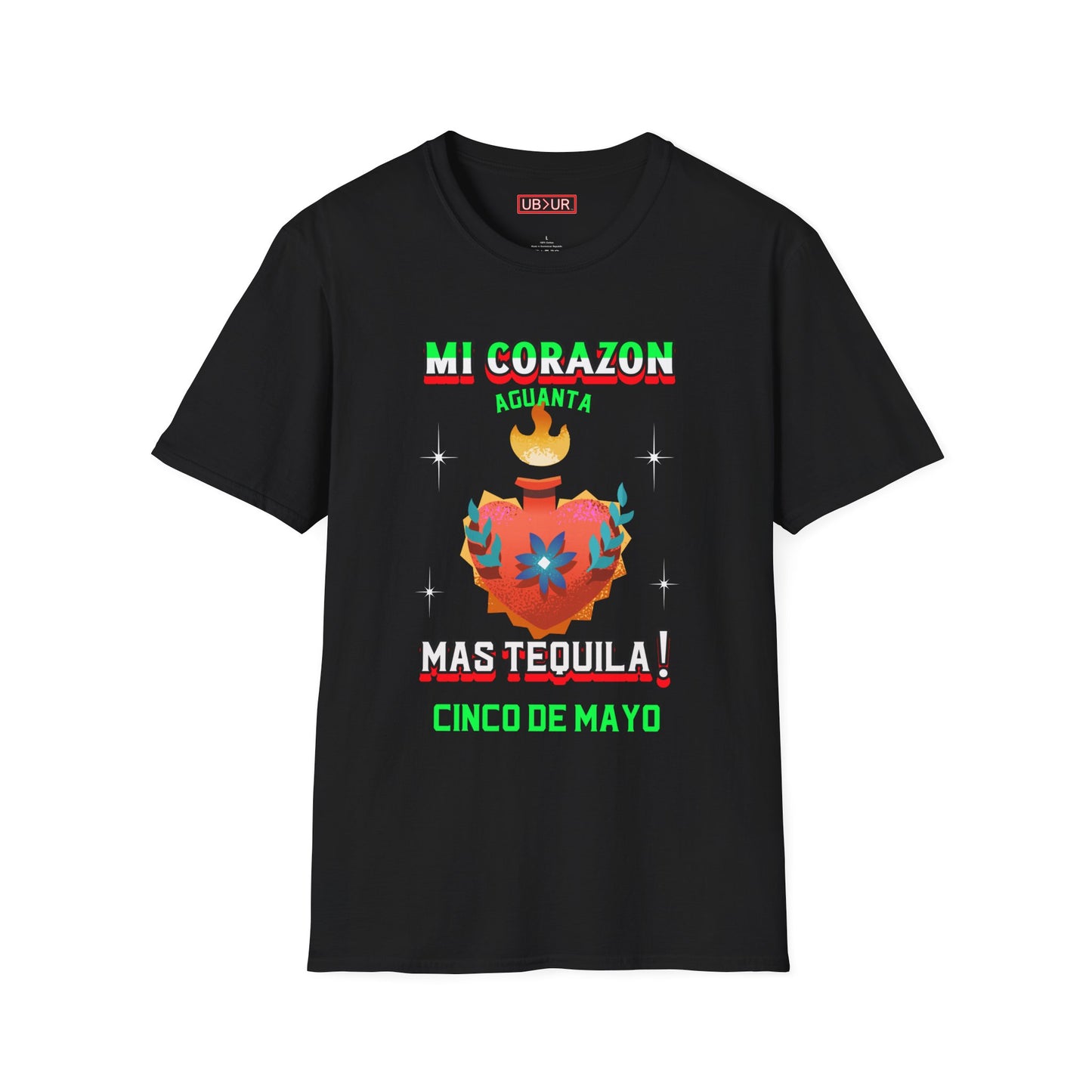 CINCO DE MAYO- MI CORAZON, Unisex Softstyle T-Shirt