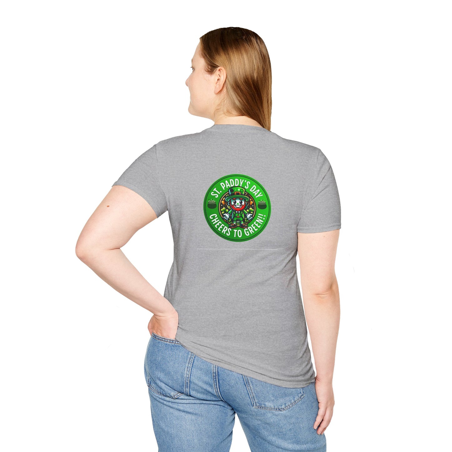 CHEERS TO GREEN-Unisex Softstyle T-Shirt