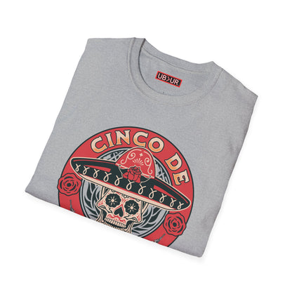 CINCO DE MAYO- SUGAR SKULL, Unisex Softstyle T-Shirt