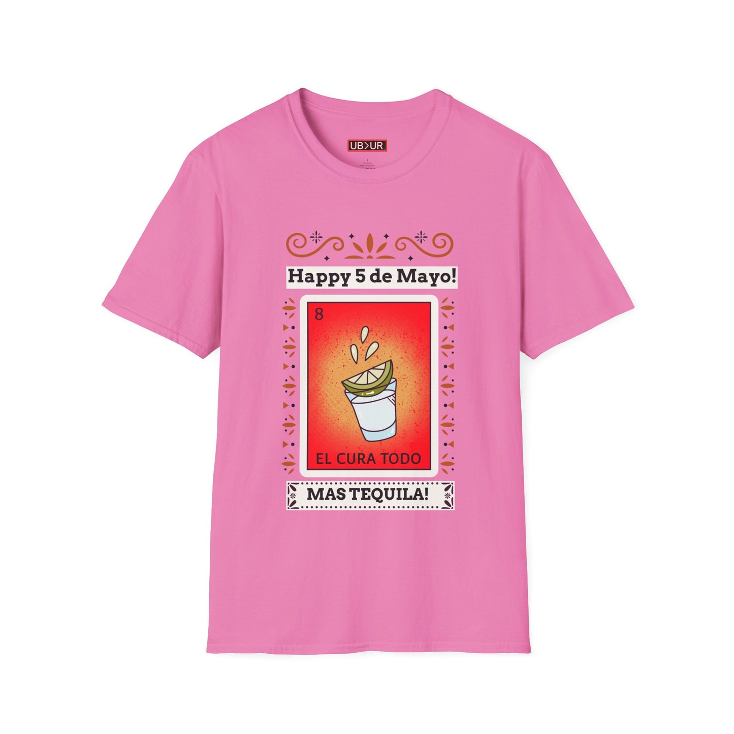 CINCO DE MAYO-MAS TEQUILA, Unisex Softstyle T-Shirt