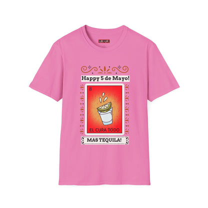 CINCO DE MAYO-MAS TEQUILA, Unisex Softstyle T-Shirt