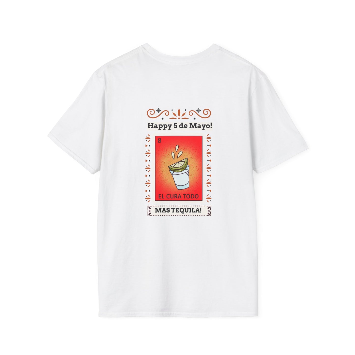 CINCO DE MAYO-MAS TEQUILA, Unisex Softstyle T-Shirt