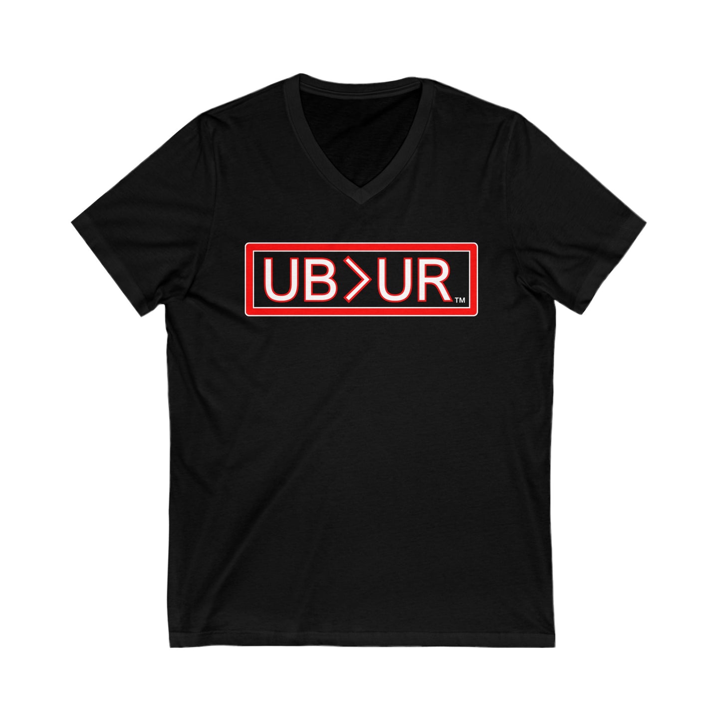 UB>UR- Unisex Jersey Short Sleeve V-Neck Tee