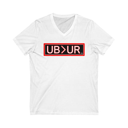 UB>UR- Unisex Jersey Short Sleeve V-Neck Tee