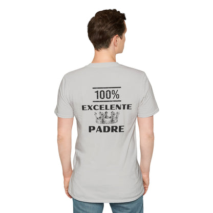 100% Excelente Padre- Unisex Softstyle T-Shirt