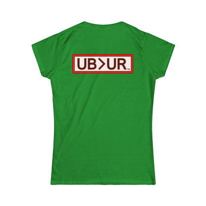EMPOWERED- Women's Comfy crewneck TShirt-UB>UR in the back