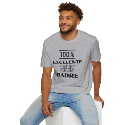 100% Excelente Padre- Unisex Softstyle T-Shirt