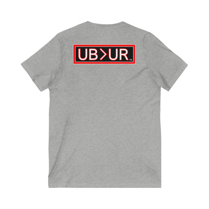 Unyielding UB>UR-Unisex Jersey Short Sleeve V-Neck Tee
