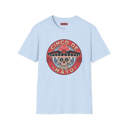 CINCO DE MAYO- SUGAR SKULL, Unisex Softstyle T-Shirt