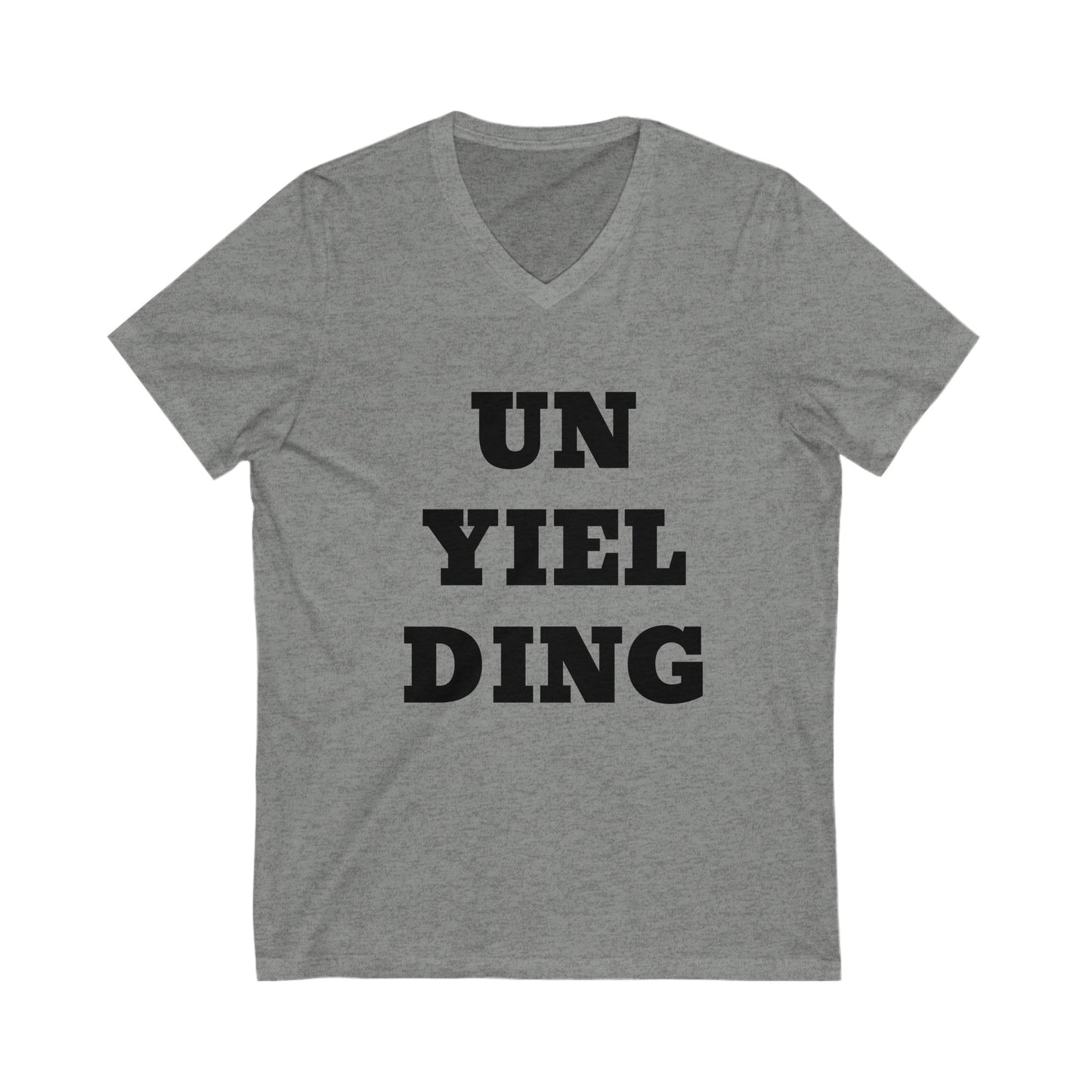 Unyielding UB>UR-Unisex Jersey Short Sleeve V-Neck Tee