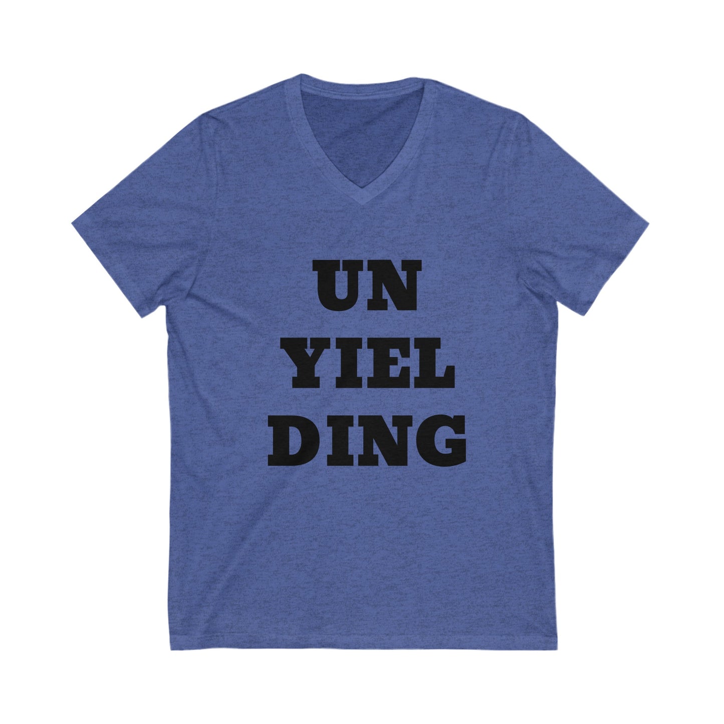 Unyielding UB>UR-Unisex Jersey Short Sleeve V-Neck Tee