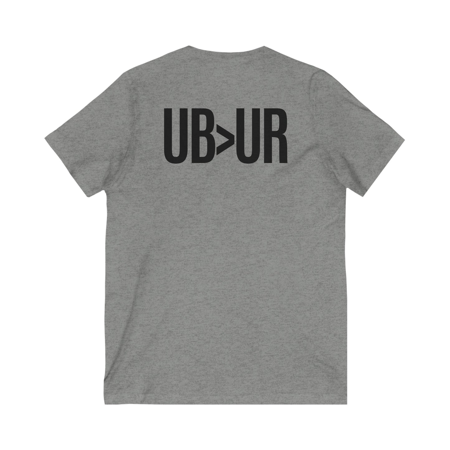 UB>UR- Unisex Jersey Short Sleeve V-Neck Tee