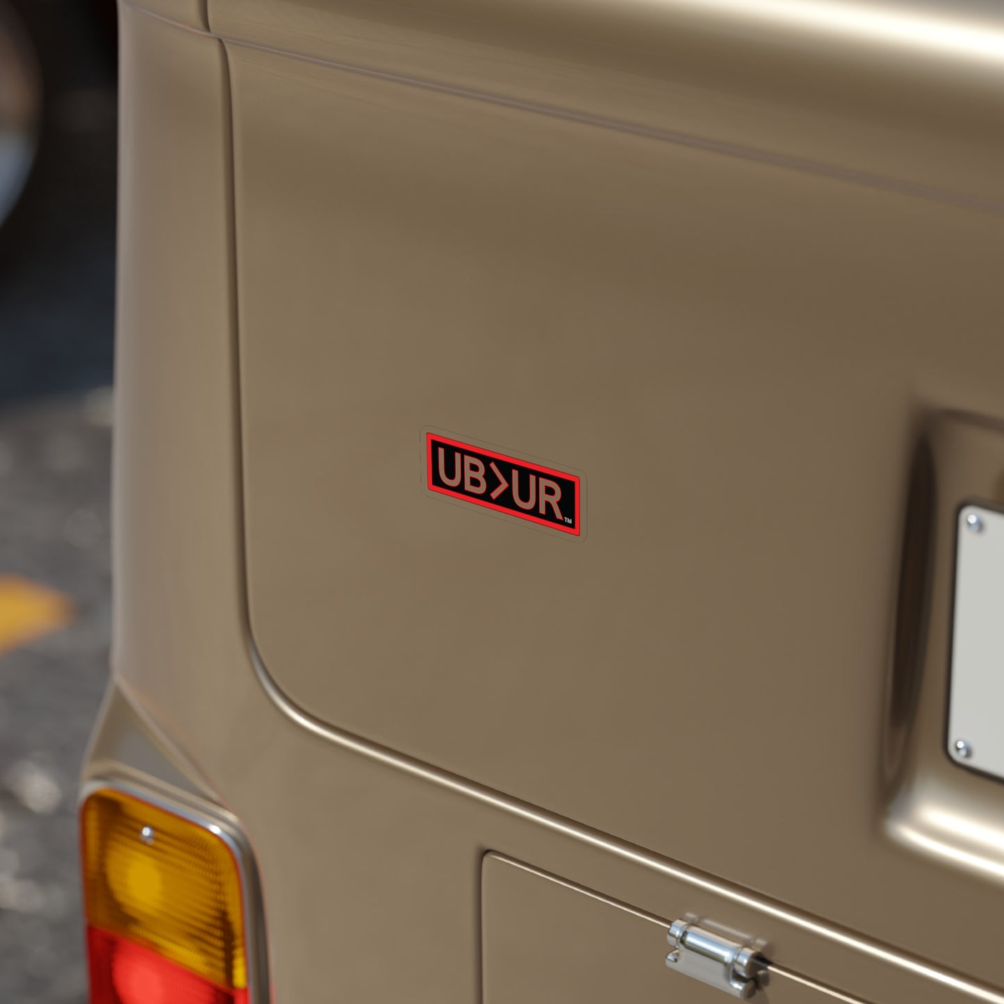 UB>UR-Transparent Outdoor Stickers, Die-Cut, 1pcs