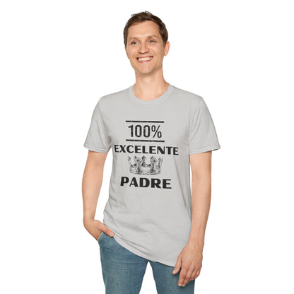 100% Excelente Padre- Unisex Softstyle T-Shirt