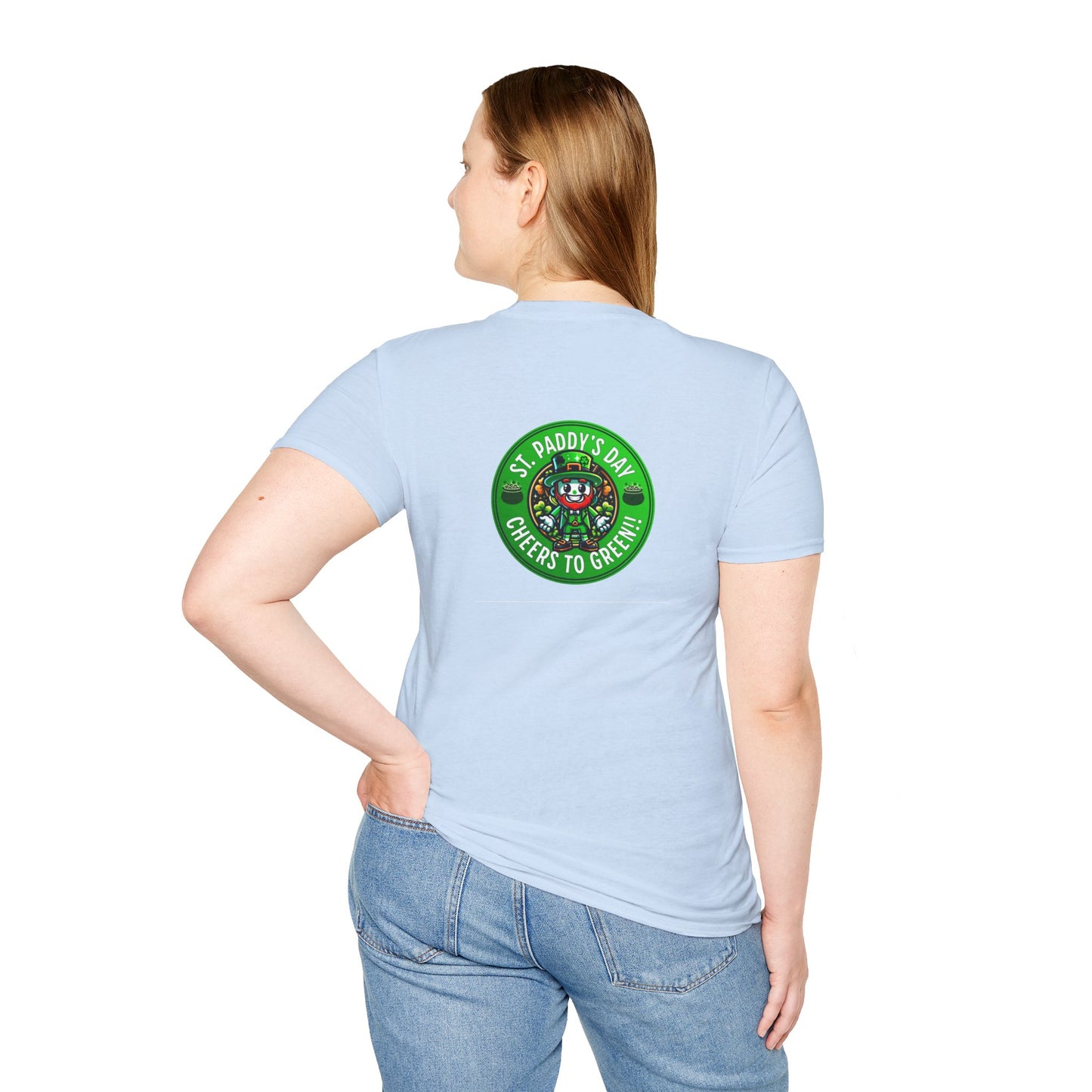 CHEERS TO GREEN-Unisex Softstyle T-Shirt