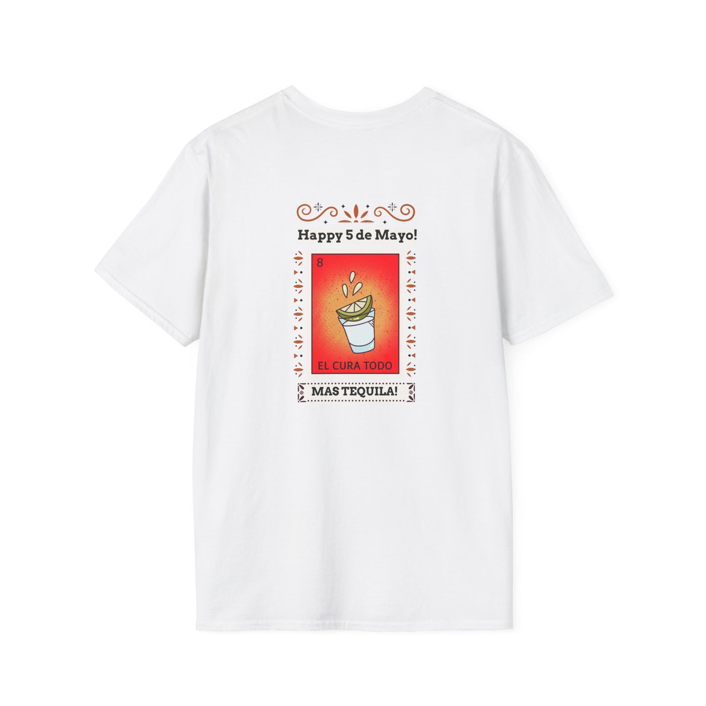 CINCO DE MAYO-MAS TEQUILA, Unisex Softstyle T-Shirt