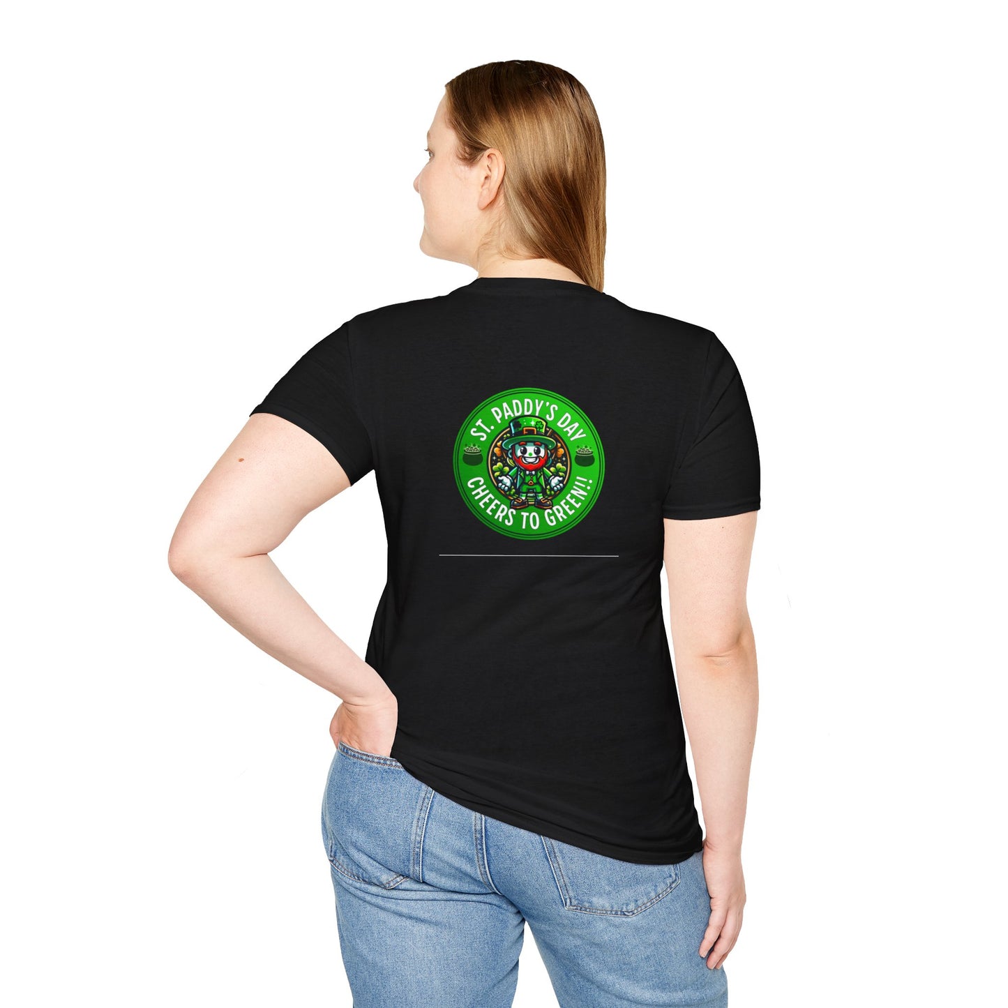 CHEERS TO GREEN-Unisex Softstyle T-Shirt