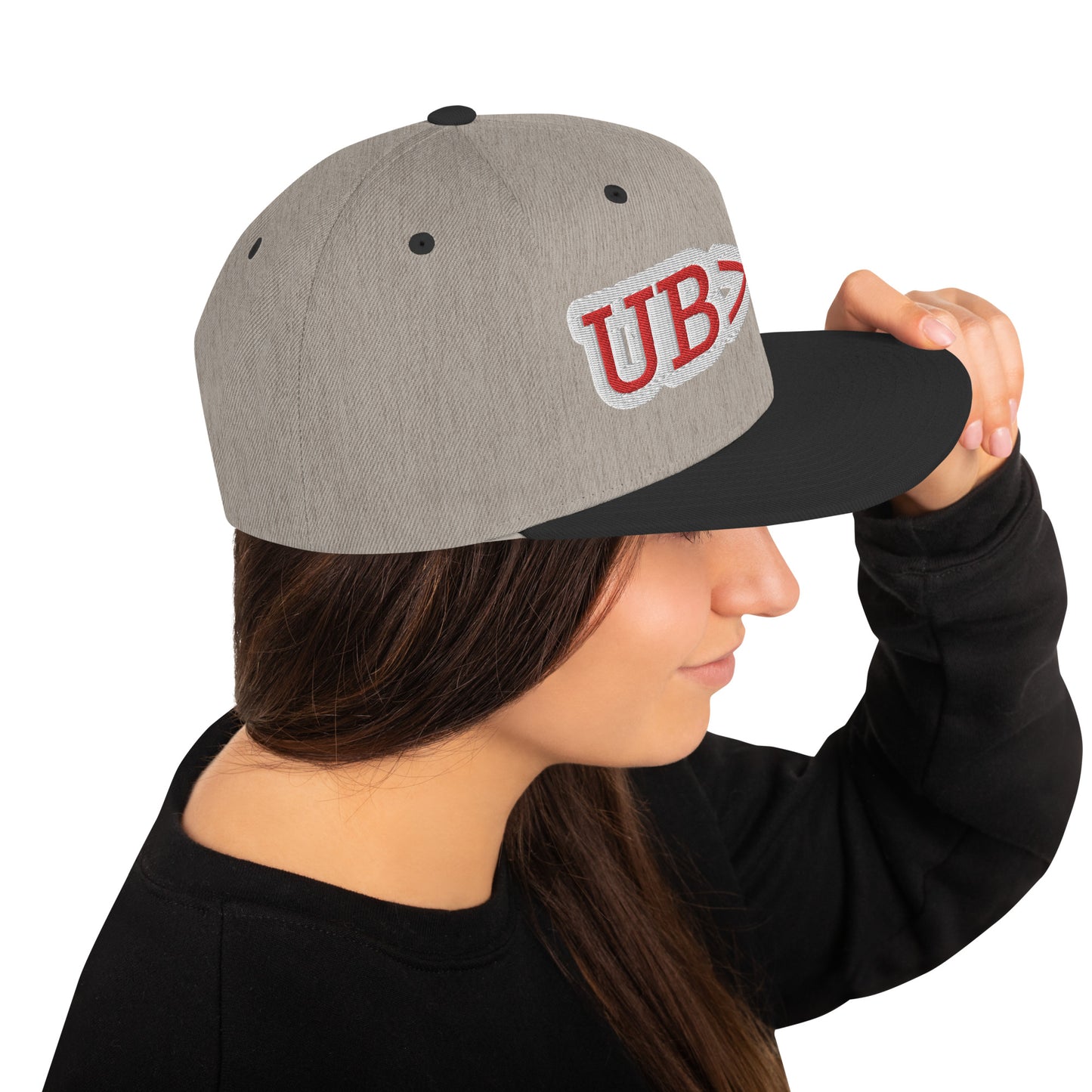 UBUR-Snapback Hat, white and red letters