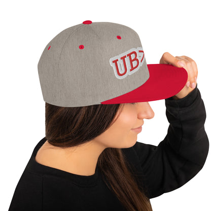 UBUR-Snapback Hat, white and red letters